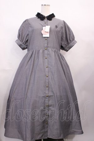 画像: m petit by misako / TT*AOKストライプOP LL グレー H-26-02-15-1003-LO-OP-NS-ZH