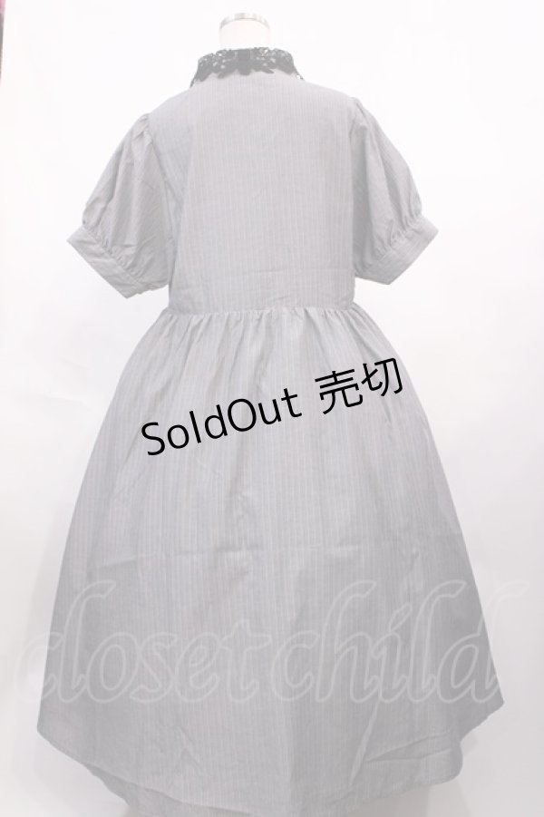 画像2: m petit by misako / TT*AOKストライプOP LL グレー H-26-02-15-1003-LO-OP-NS-ZH (2)