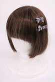 画像2: LIZ LISA / ギンガムリボンヘアアクセセット  ピンク/ブラック H-26-02-15-1031-LO-AC-NS-ZH (2)