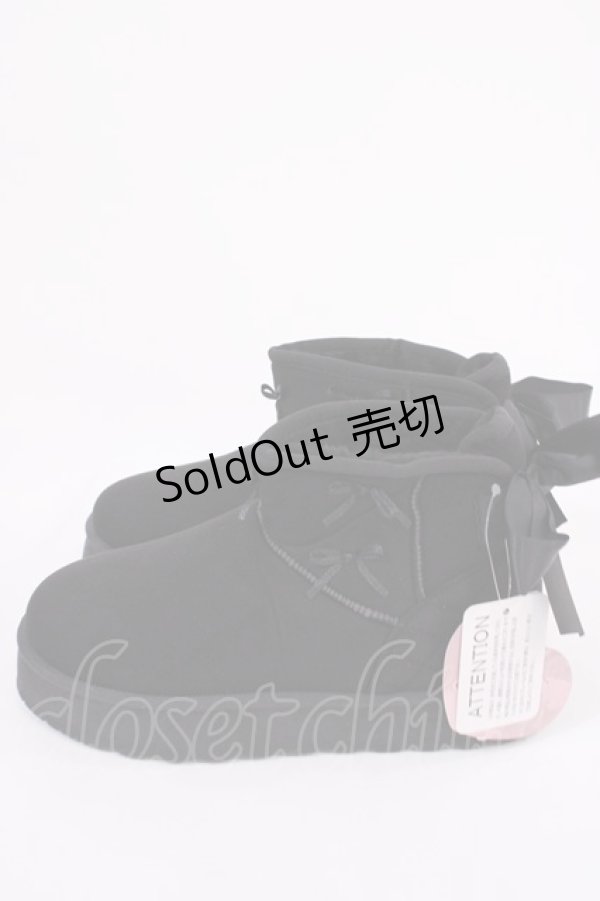 画像2: m petit by misako / ムートンブーツ M ブラック H-26-02-15-1032-LO-SH-NS-ZH (2)