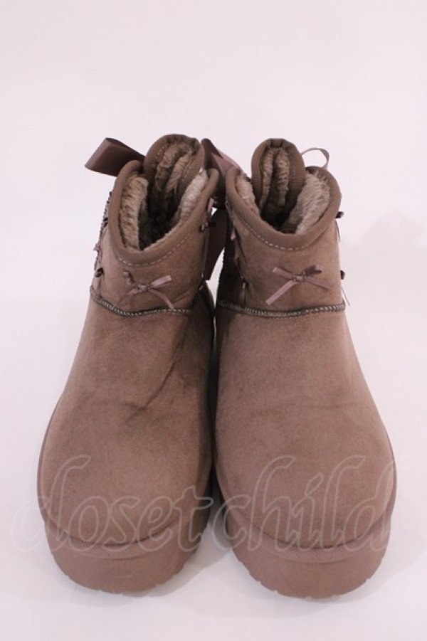 画像1: m petit by misako / ムートンブーツ M ブラウン H-26-02-15-1037-LO-SH-NS-ZH (1)