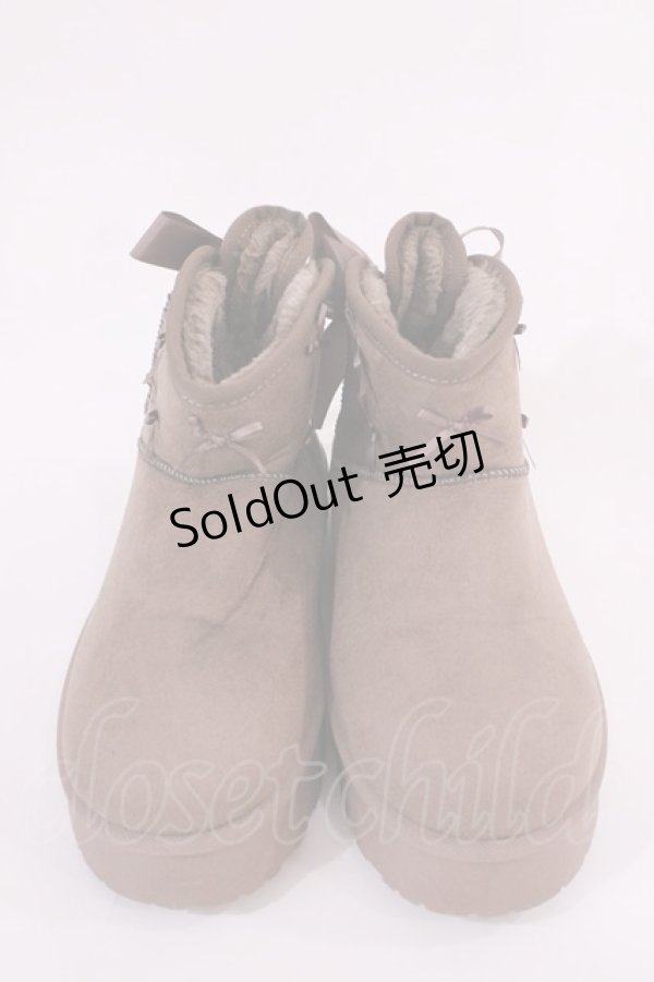 画像1: m petit by misako / ムートンブーツ M ブラウン H-26-02-15-1037-LO-SH-NS-ZH (1)