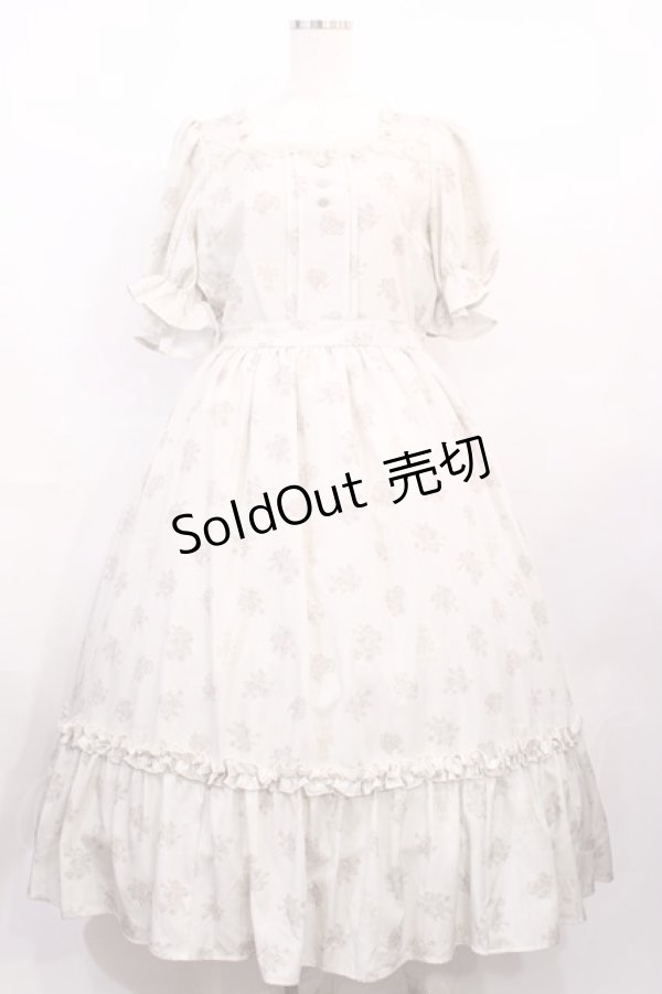 画像1: m petit by misako / MSKハナガラスクエアNOP L アイボリー H-26-02-15-1005-LO-OP-NS-ZH (1)