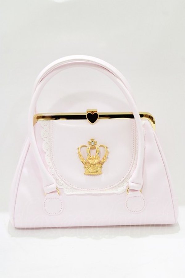 画像1: BABY,THE STARS SHINE BRIGHT / 王冠がま口Bag  ピンク H-26-02-15-051-BA-BG-NS-ZH (1)