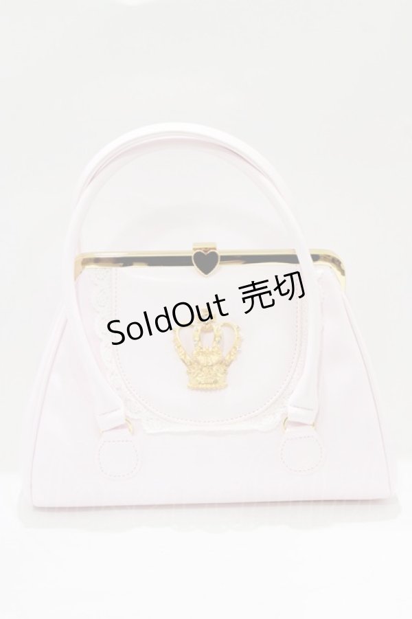 画像1: BABY,THE STARS SHINE BRIGHT / 王冠がま口Bag  ピンク H-26-02-15-051-BA-BG-NS-ZH (1)