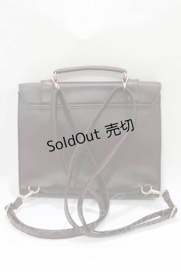 画像3: axes femme POETIQUE / フリルサッチェルバッグ  ブラウン H-26-02-15-052-AX-BG-NS-ZH (3)