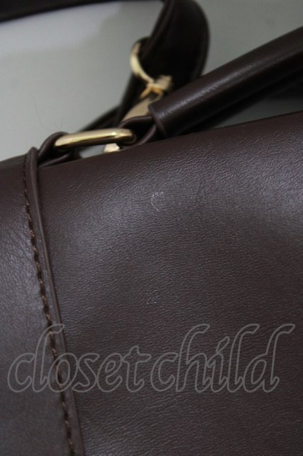 画像6: axes femme POETIQUE / フリルサッチェルバッグ  ブラウン H-26-02-15-052-AX-BG-NS-ZH (6)