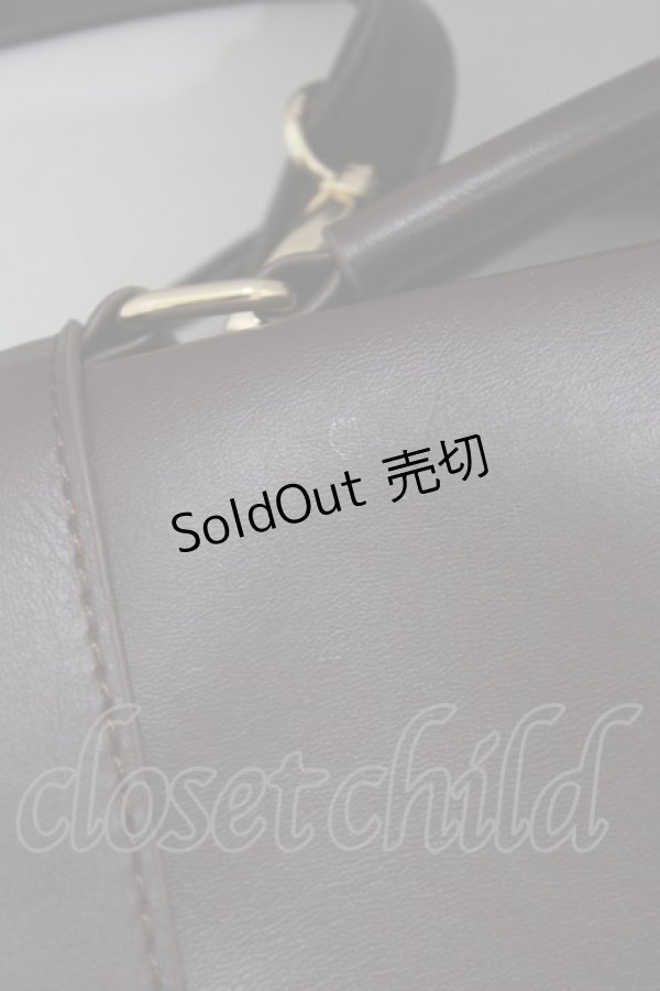 画像6: axes femme POETIQUE / フリルサッチェルバッグ  ブラウン H-26-02-15-052-AX-BG-NS-ZH (6)