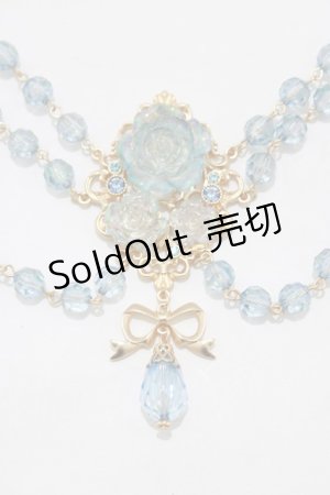 画像: Chalmiere / ブリリアントローズネックレス  ブルー H-26-02-15-058-0-AC-NS-ZH
