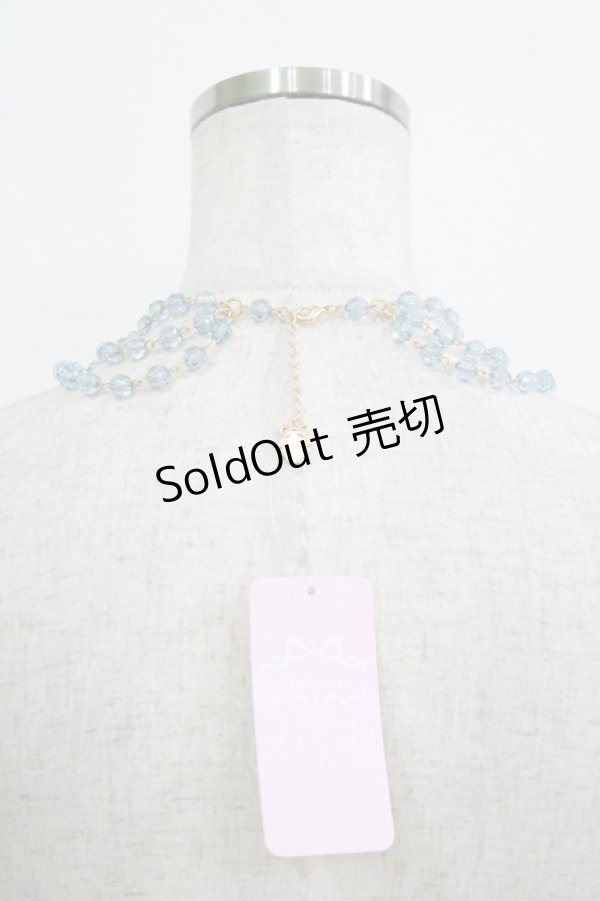 画像4: Chalmiere / ブリリアントローズネックレス  ブルー H-26-02-15-058-0-AC-NS-ZH (4)