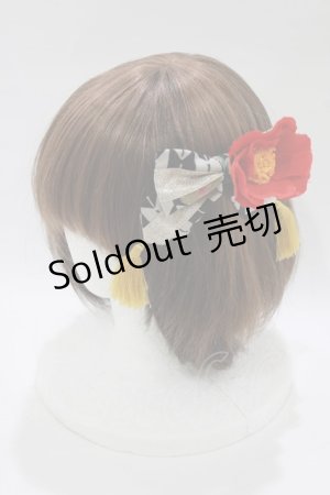 画像: metamorphose / ハイカラ小町リボンバレッタ  ブラック H-26-02-15-062-ME-AC-NS-ZH