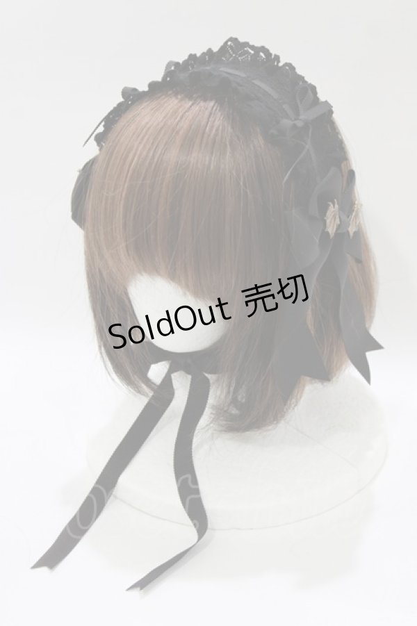 画像1: ALICE and the PIRATES / 蝙蝠の影ヘッドドレス  ブラック H-26-02-15-065-PA-AC-NS-ZH (1)