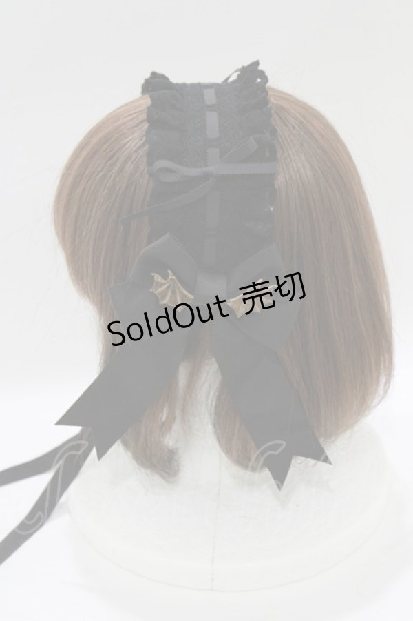 画像2: ALICE and the PIRATES / 蝙蝠の影ヘッドドレス  ブラック H-26-02-15-065-PA-AC-NS-ZH (2)