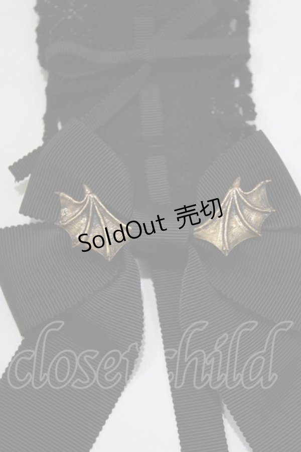 画像3: ALICE and the PIRATES / 蝙蝠の影ヘッドドレス  ブラック H-26-02-15-065-PA-AC-NS-ZH (3)