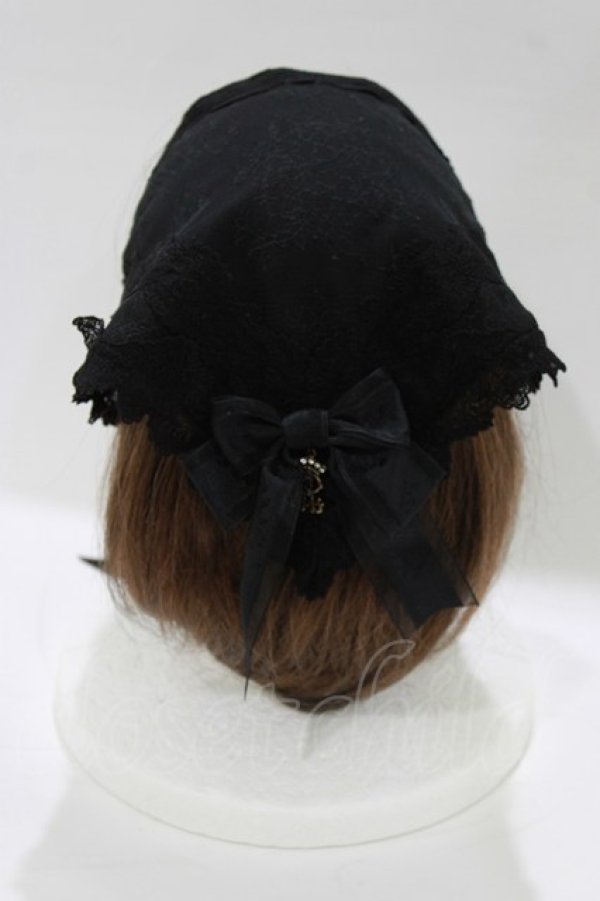 画像2: ALICE and the PIRATES / レースバブーシュカ  ブラック H-26-02-15-069-PA-AC-NS-ZH (2)