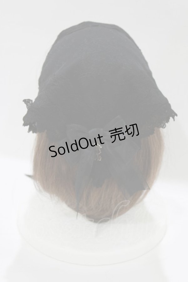 画像2: ALICE and the PIRATES / レースバブーシュカ  ブラック H-26-02-15-069-PA-AC-NS-ZH (2)