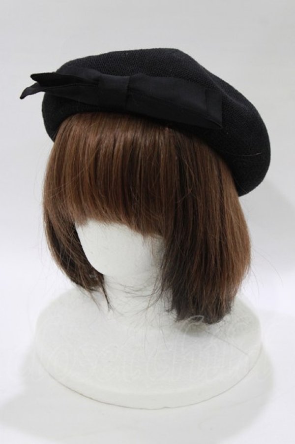 画像1: m petit by misako / AMリボンサーモベレー  ブラック H-26-02-15-074-LO-AC-NS-ZH (1)