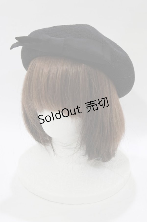 画像1: m petit by misako / AMリボンサーモベレー  ブラック H-26-02-15-074-LO-AC-NS-ZH (1)