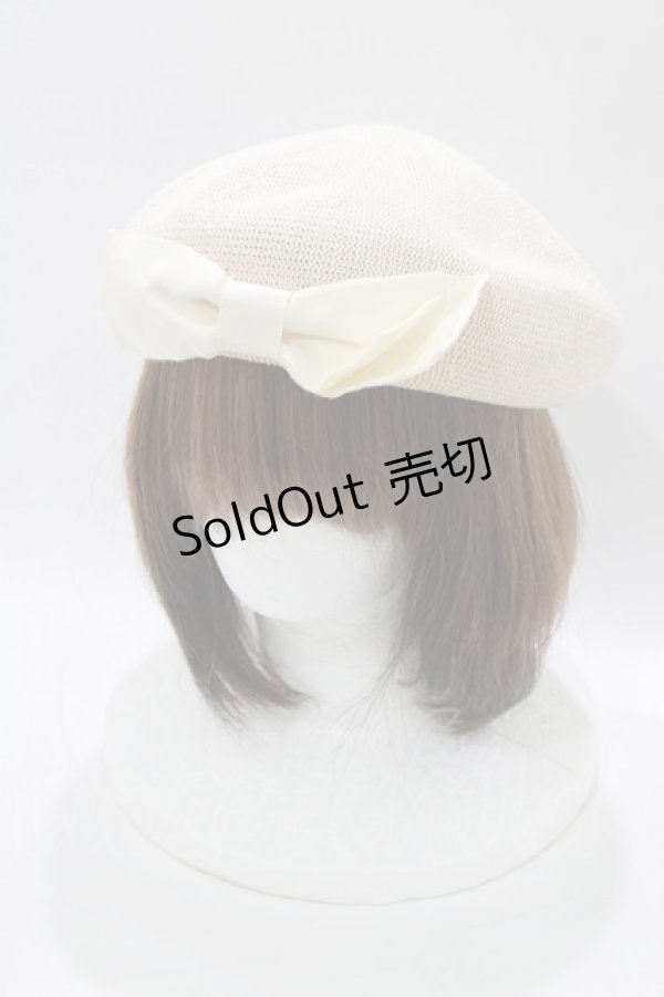 画像1: m petit by misako / AMリボンサーモベレー  ベージュ H-26-02-15-075-LO-AC-NS-ZH (1)