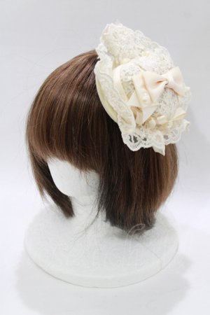 画像: axes femme POETIQUE / レース×リボンヘッドドレス  生成り H-26-02-15-076-AX-AC-NS-ZH