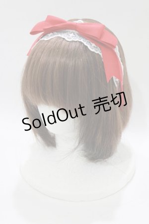 画像: axes femme kawaii / レースリボンカチューシャ  レッド H-26-02-15-077-AX-AC-NS-ZH