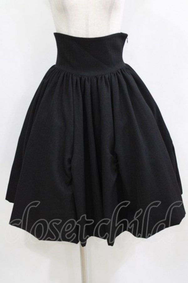 画像1: NO.S PROJECT / 二次元と運命が交差するスカート M ブラック H-26-02-15-008-LO-SK-NS-ZH (1)