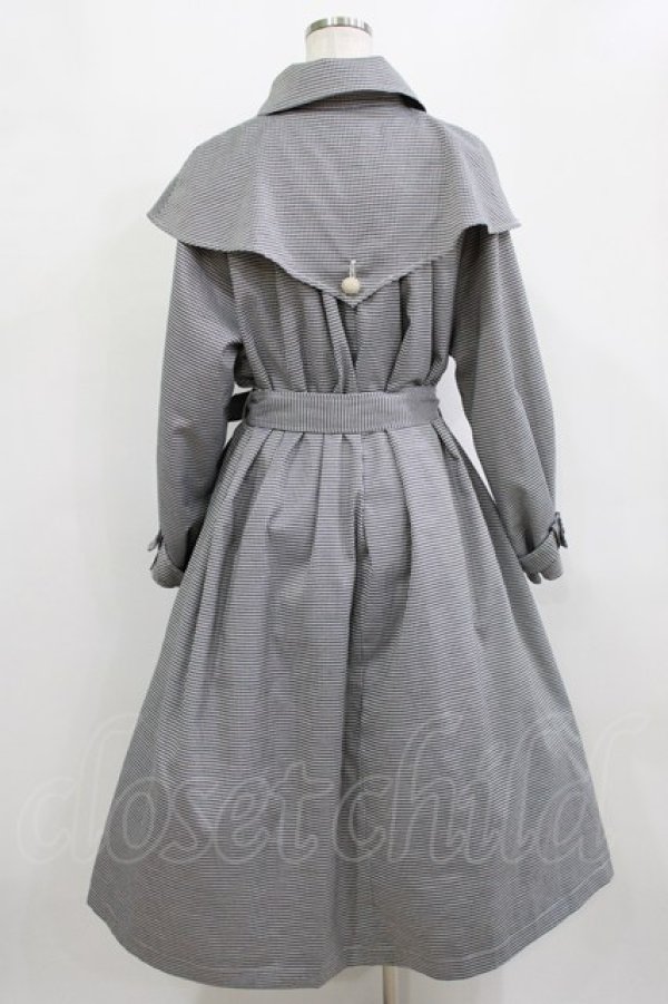 画像3: an another angelus / ヨークケープトレンチコート Free BLACK×WH H-26-02-15-009-CA-CO-NS-ZH (3)