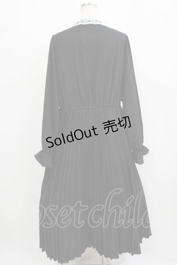 画像3: m petit by misako / AM*レースエリプリーツワンピース 3L ブラック H-26-02-15-013-LO-OP-NS-ZH (3)