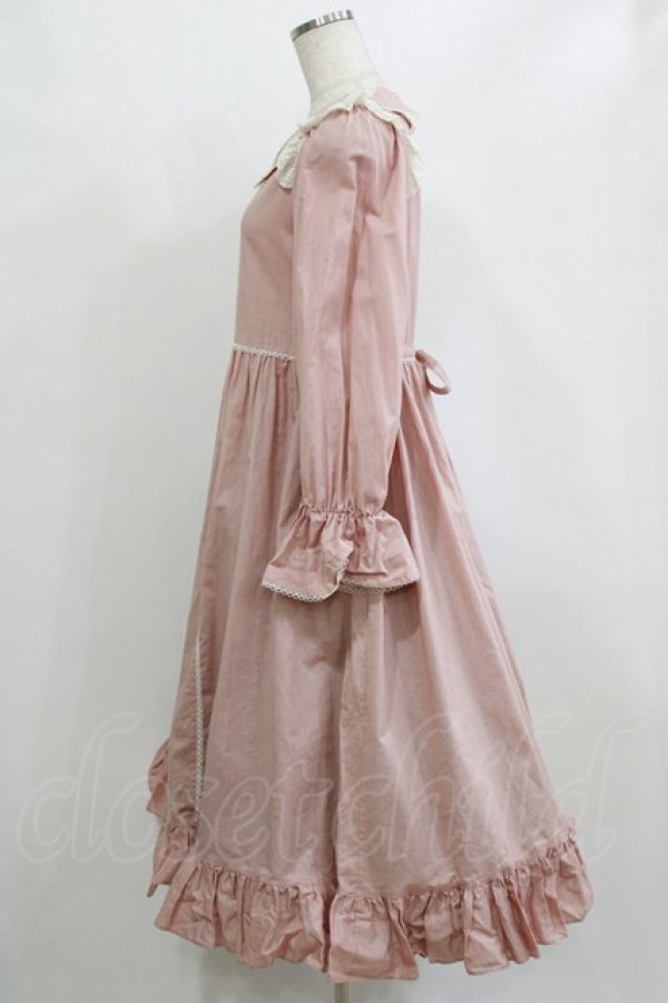 画像2: Maria pipi / コットンフラットレースドレス Free ピンク H-26-02-15-017-EL-TO-NS-ZH (2)