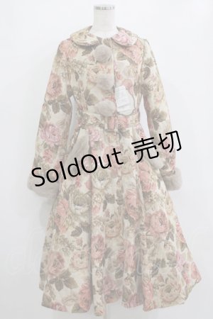 画像: Kurumi Collaboration / TT*KRMゴブランファーコート M ベージュ H-26-02-15-018-GO-CO-NS-ZH