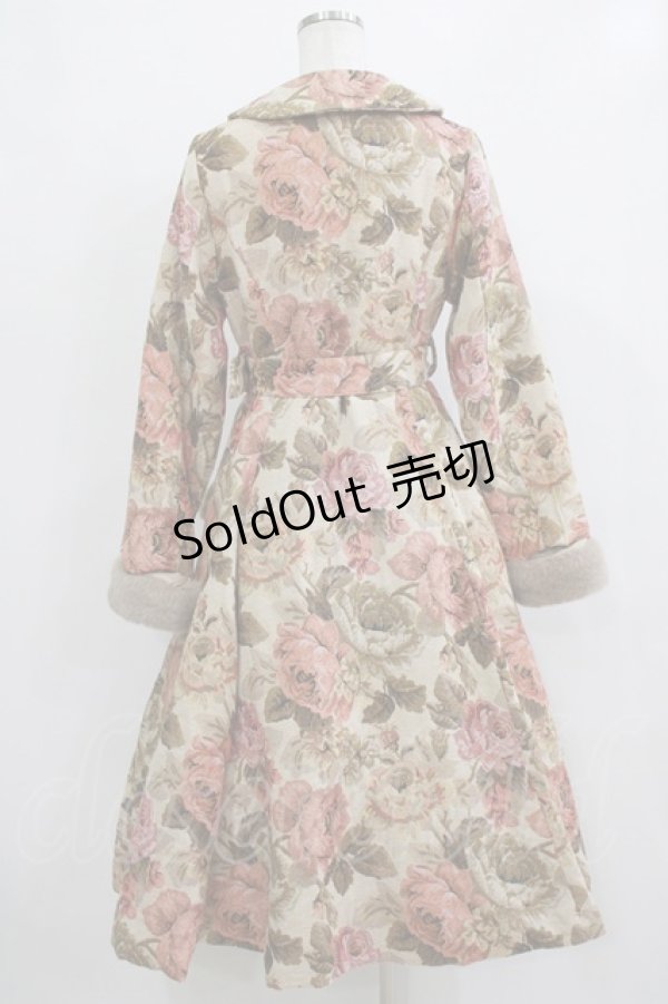 画像3: Kurumi Collaboration / TT*KRMゴブランファーコート M ベージュ H-26-02-15-018-GO-CO-NS-ZH (3)