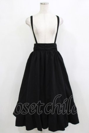 画像: axes femme / サス付裾切替スカート M ブラック H-26-02-15-019-AX-SK-NS-ZH