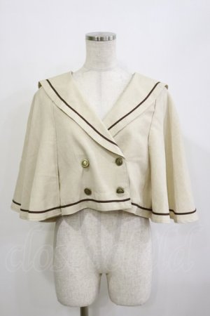 画像: Kurumi Collaboration / マリンアカデミアケープ L アイボリー H-26-02-16-001-LO-JA-NS-ZH