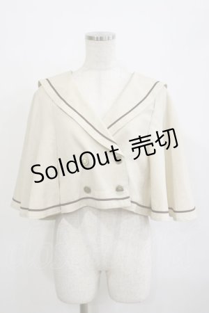 画像: Kurumi Collaboration / マリンアカデミアケープ L アイボリー H-26-02-16-001-LO-JA-NS-ZH