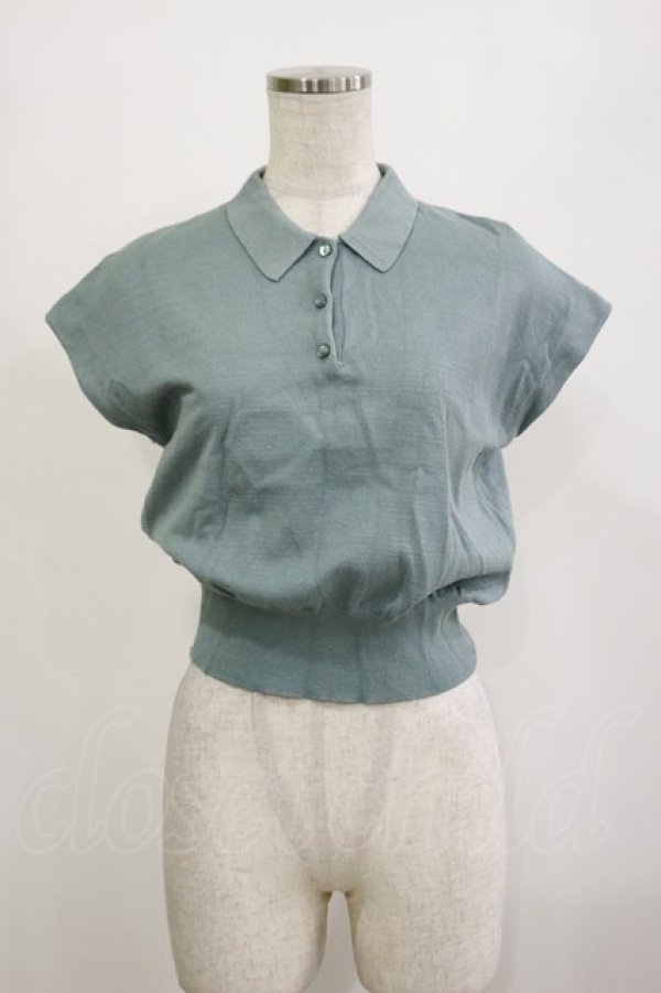 画像1: an another angelus / フレンチニットポロ Free MINT H-26-02-16-004-CA-TO-NS-ZH (1)