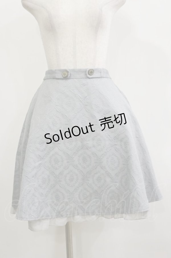 画像1: axes femme / ジャガードスカート M ミント H-26-02-16-034-AX-SK-NS-ZH (1)