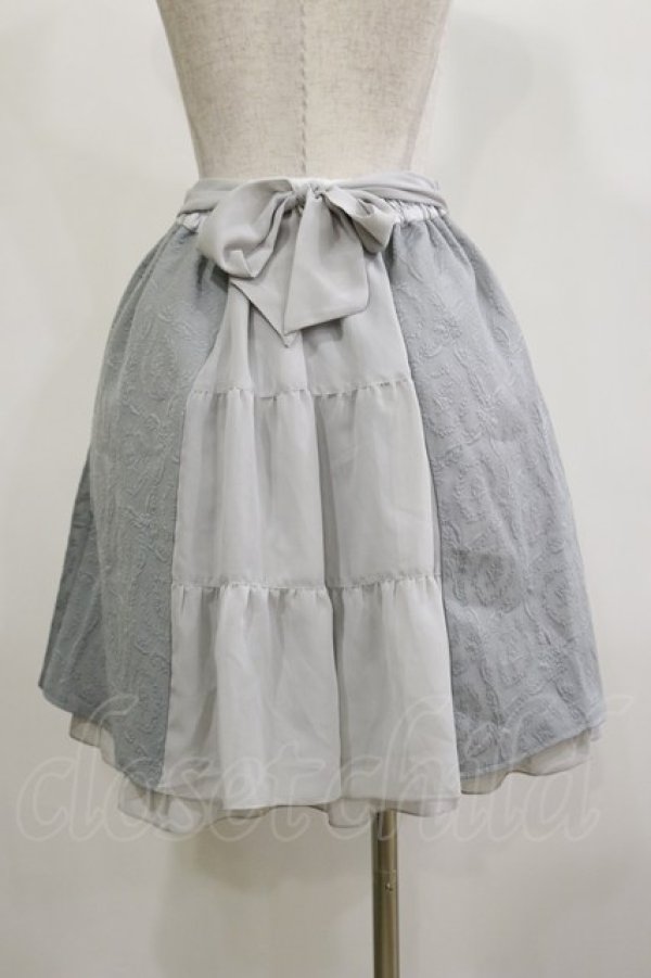 画像2: axes femme / ジャガードスカート M ミント H-26-02-16-034-AX-SK-NS-ZH (2)