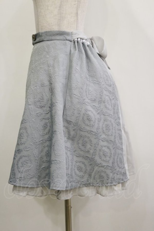 画像3: axes femme / ジャガードスカート M ミント H-26-02-16-034-AX-SK-NS-ZH (3)