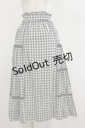 画像: LODISPOTTO / ギンガムチェックスカート S ブラック H-26-02-16-036-LO-SK-NS-ZH