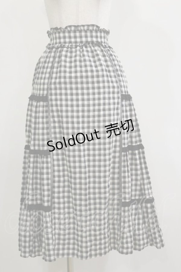 画像1: LODISPOTTO / ギンガムチェックスカート S ブラック H-26-02-16-036-LO-SK-NS-ZH (1)