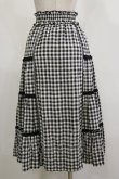 画像2: LODISPOTTO / ギンガムチェックスカート S ブラック H-26-02-16-036-LO-SK-NS-ZH (2)