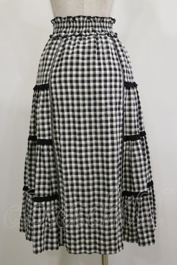 画像2: LODISPOTTO / ギンガムチェックスカート S ブラック H-26-02-16-036-LO-SK-NS-ZH (2)