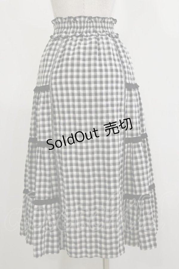 画像2: LODISPOTTO / ギンガムチェックスカート S ブラック H-26-02-16-036-LO-SK-NS-ZH (2)