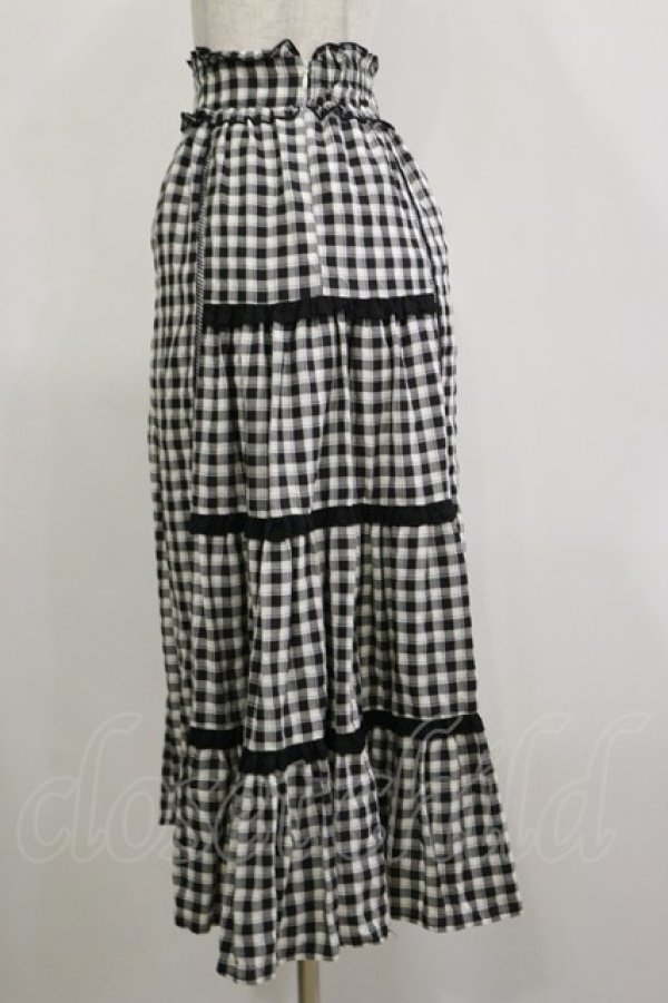 画像3: LODISPOTTO / ギンガムチェックスカート S ブラック H-26-02-16-036-LO-SK-NS-ZH (3)