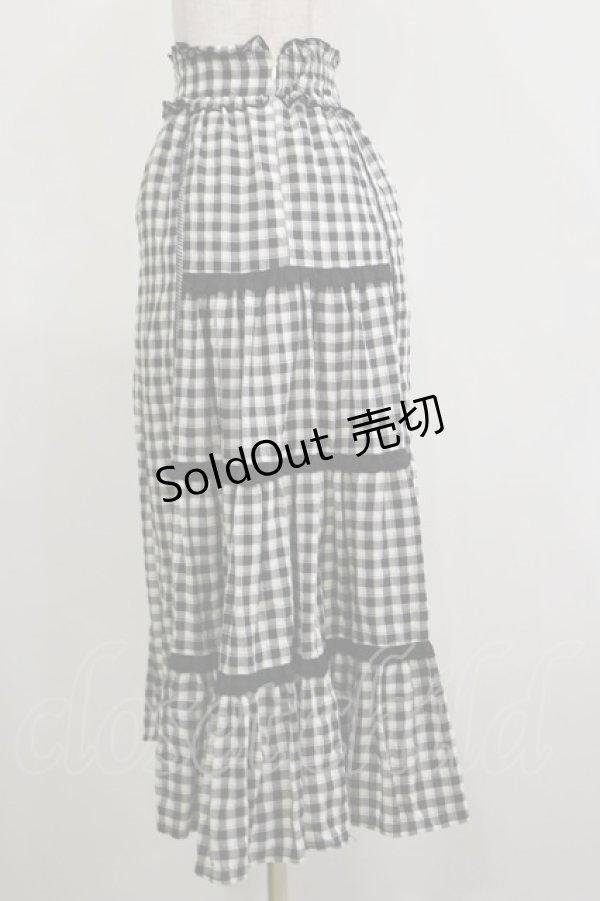 画像3: LODISPOTTO / ギンガムチェックスカート S ブラック H-26-02-16-036-LO-SK-NS-ZH (3)