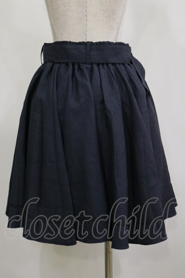 画像2: Kurumi Collaboration / フレアマリンアカデミアスカート L ネイビー H-26-02-16-037-LO-SK-NS-ZH (2)