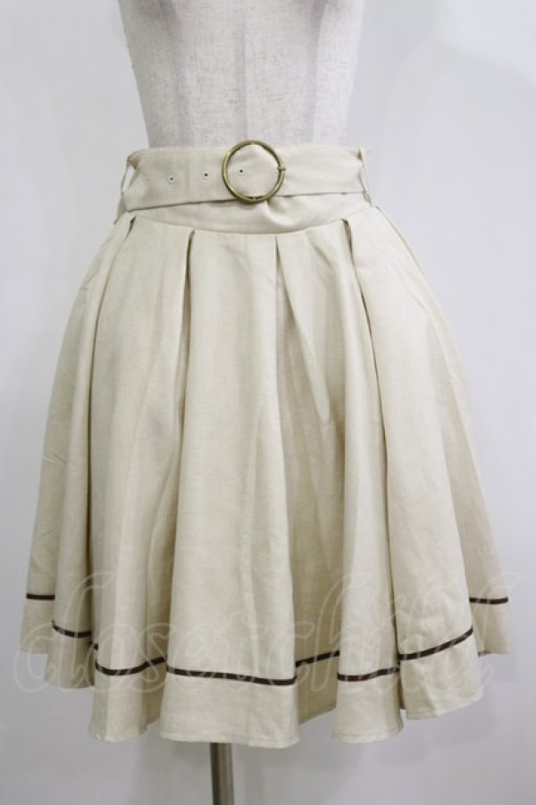画像1: Kurumi Collaboration / フレアマリンアカデミアスカート L アイボリー H-26-02-16-038-LO-SK-NS-ZH (1)