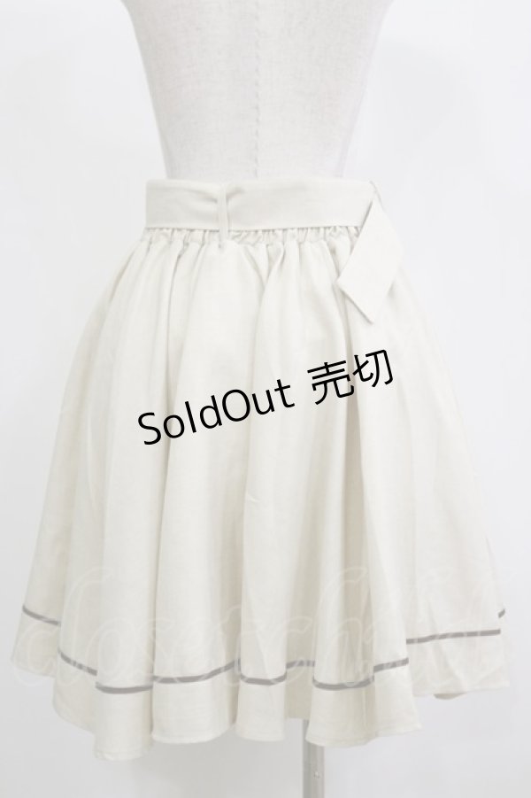 画像2: Kurumi Collaboration / フレアマリンアカデミアスカート L アイボリー H-26-02-16-038-LO-SK-NS-ZH (2)