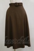 画像1: an another angelus / ベルト付きバックラッフルフレアースカート Free BROWN H-26-02-16-041-CA-SK-NS-ZH (1)