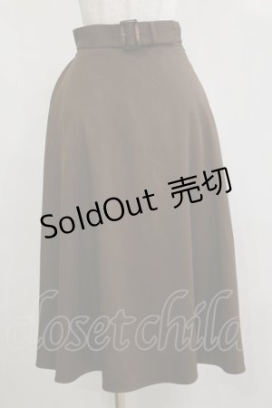 画像: an another angelus / ベルト付きバックラッフルフレアースカート Free BROWN H-26-02-16-041-CA-SK-NS-ZH